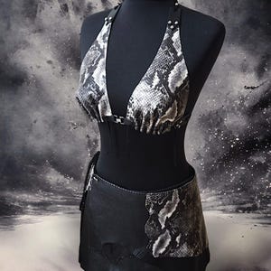 Bohemischer Minirock/Apocalyptischer Larp Ledergürtel/Mehrteiler/Gladiator Wikinger Cosplay Kostüm/Burning Man/Tribal Gotkic