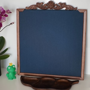 Jewelry Display Frame Photos Artisanal Painting in Cork and Cotton