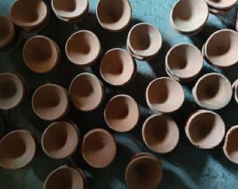 Mini Indiase diya-aardewerkpotjes