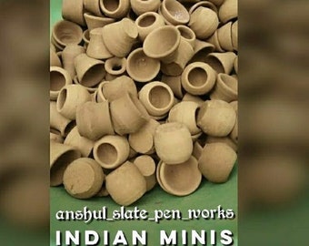 Mini pots d'argile indiens, nouveau stock frais