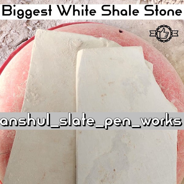 Edible White Shale Stone PURE White