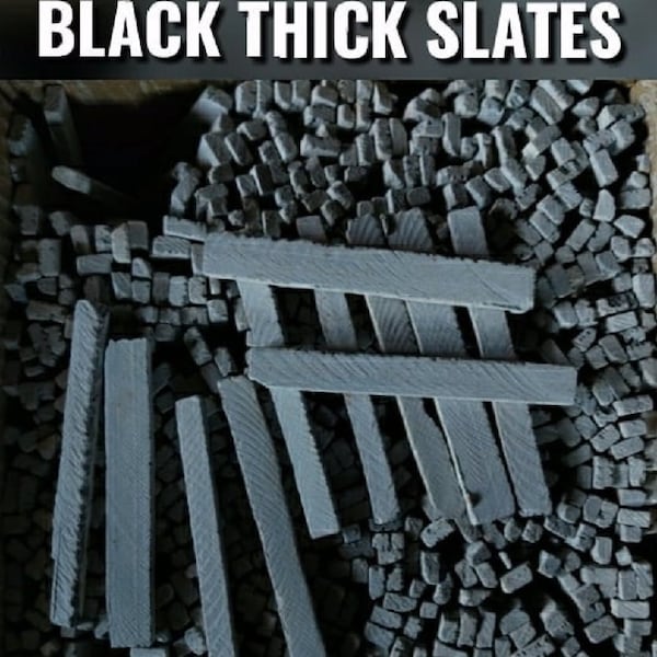 Edible BLACK THICK SLATEPENCILS {Earthy Pencils}