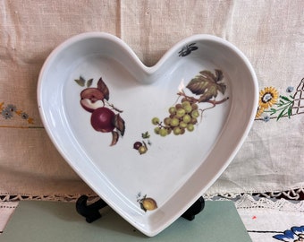 Bonne Cuisine Porcelaine De Chine Pirofila a forma di cuore a tema frutta ~ Piatto da portata