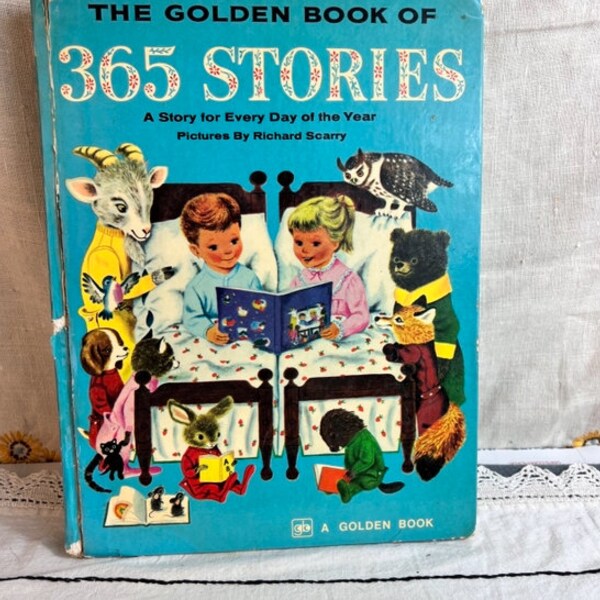 The Golden Book of 365 Stories A Story for Every Day of the year pictures by Richard Scarry written by Kathryn Jackson~1975 Edition