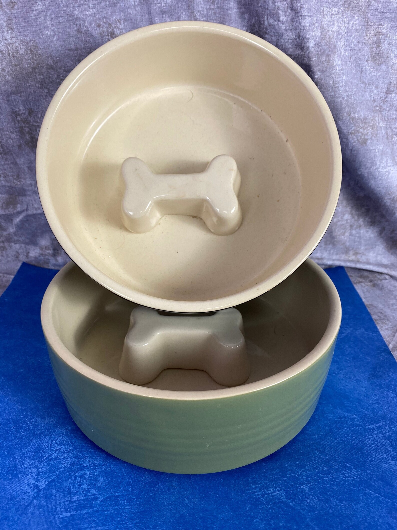 Top Paw Ceramic Dog Dishes 2 Available olive Greenblack Etsy