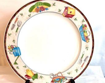 mikasa COUNTRY GINGHAM 食器セット Vintage Mikasa Country Gingham Dinner Plates, Set of Eight, Yellow