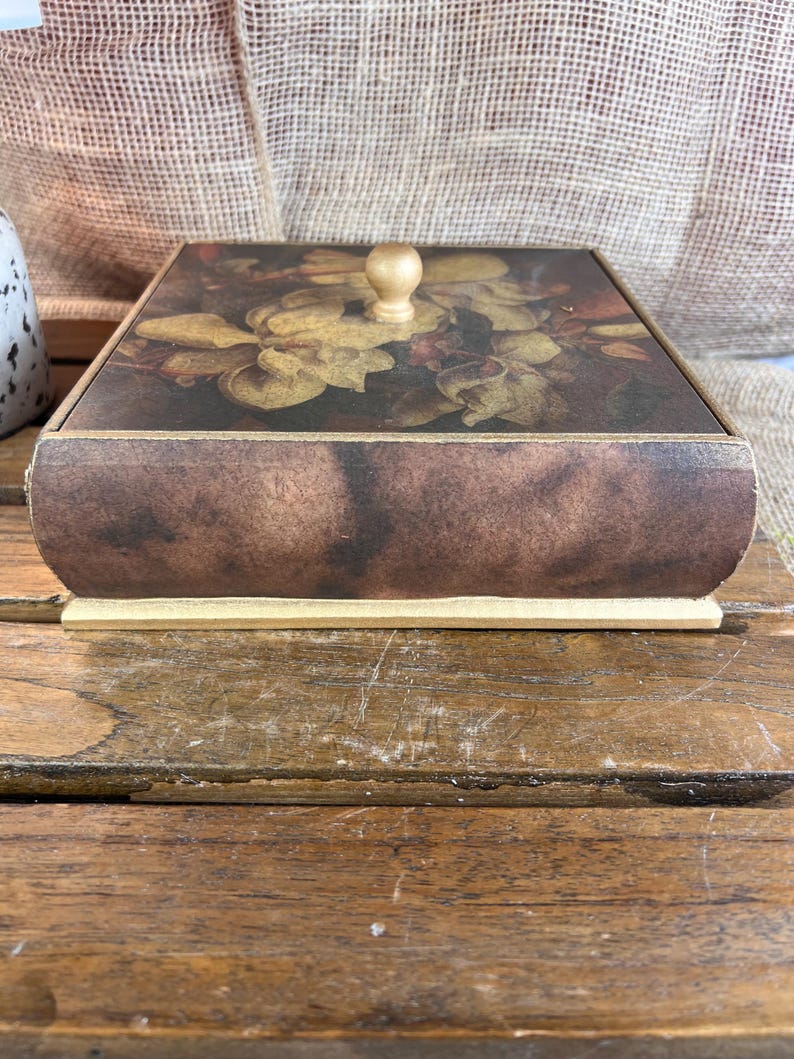 Decoline Victorian Floral Footed Jewelry Writing Trinket Rectangle Box ...