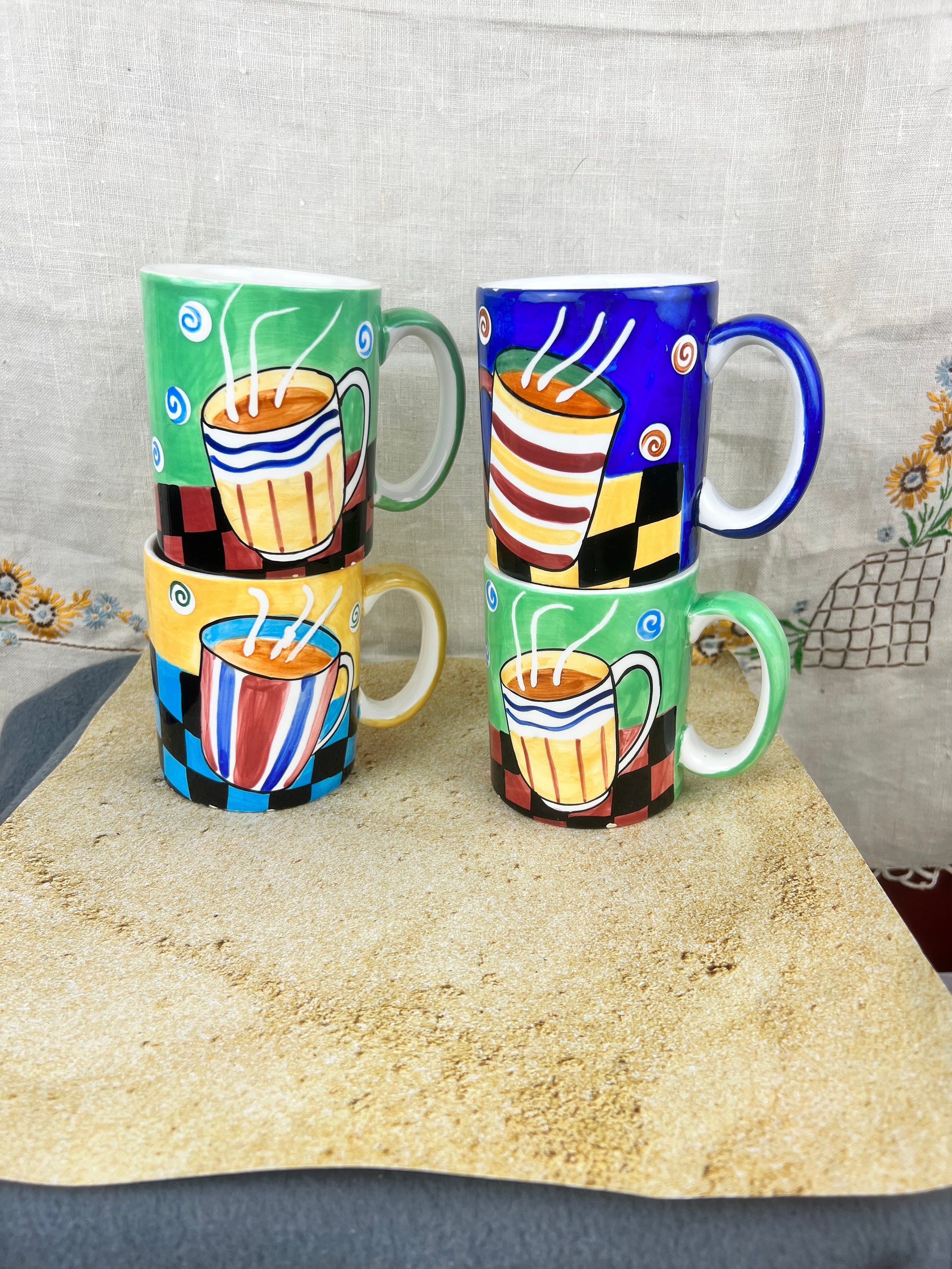 Disney Mickey Mouse Vintage Mugs Cute Cartoon Donald Duck Coffee Cup  Ceramic Coffee Mug Set Kawaii Cup of Milk Gift Boxes