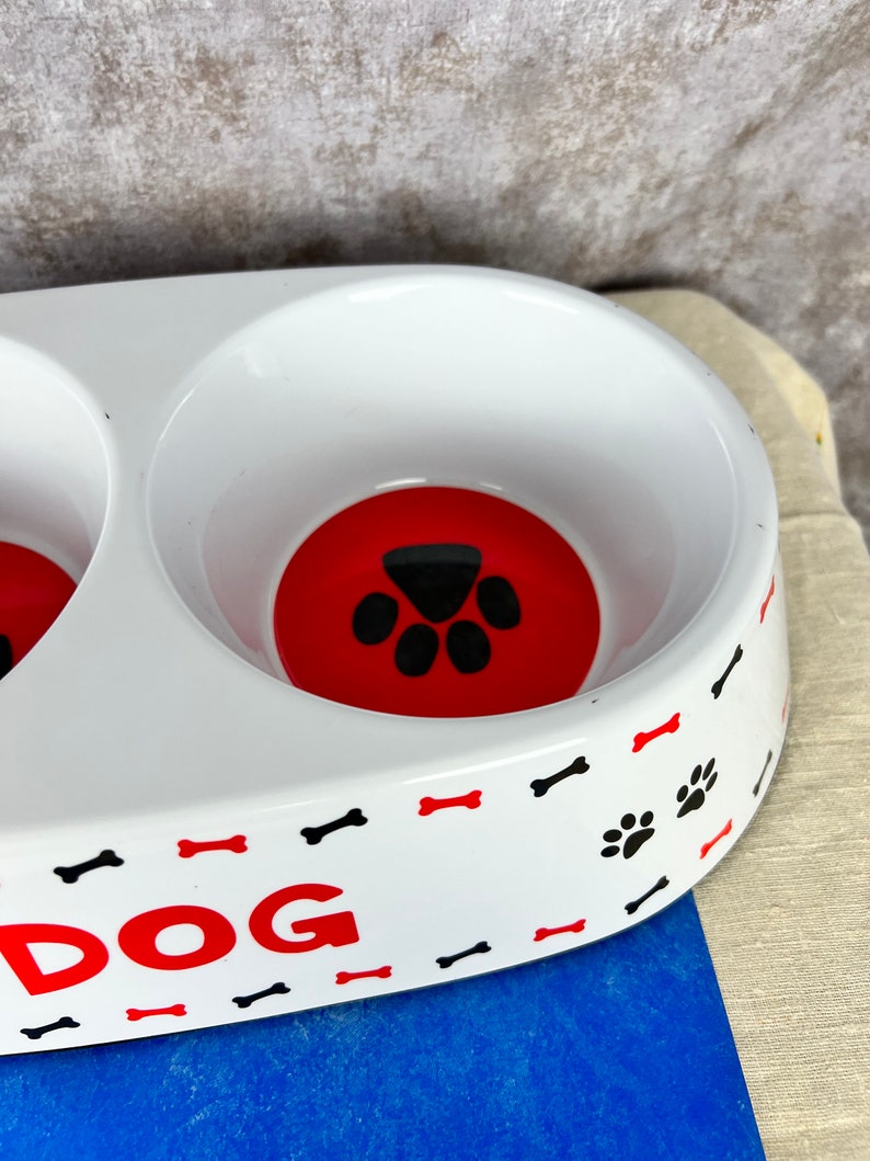 Top Paw DOG Double Diner Dog Bowl 60 FL Oz melamine Etsy