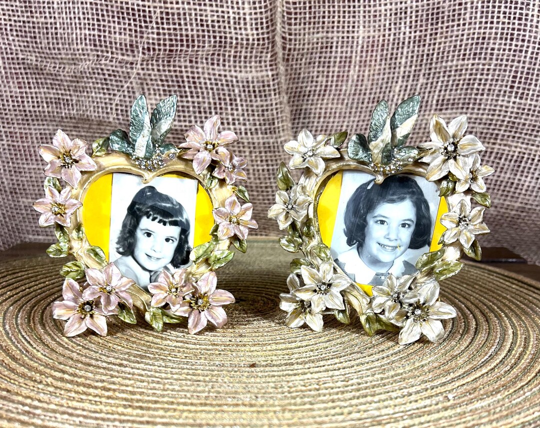 Beautiful Gold/ Silver Rhinestone Picture Frames by Collette Et Cie and ...