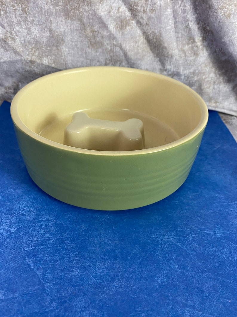 Top Paw Ceramic Dog Dishes 2 Available olive Greenblack Etsy