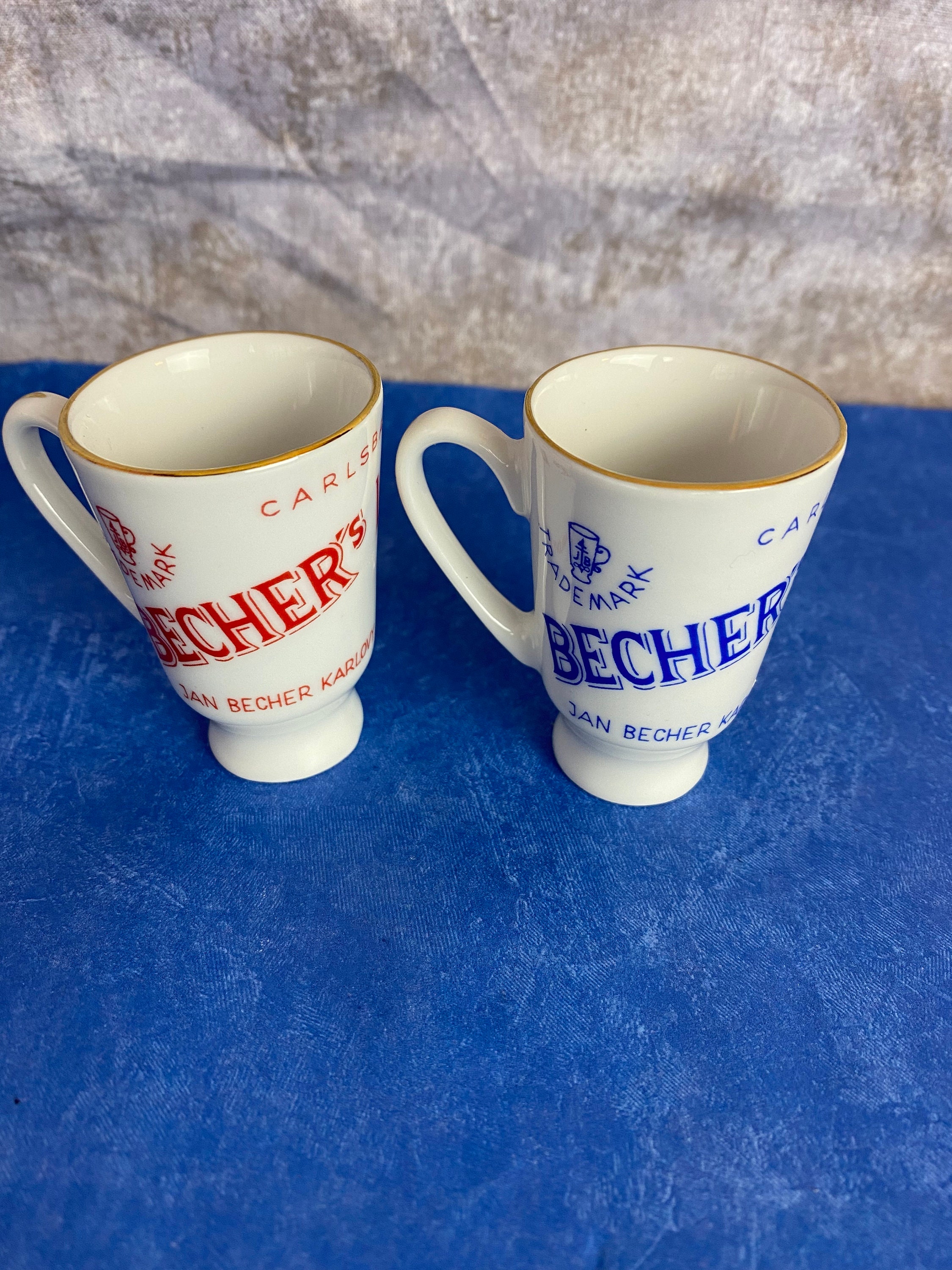 Set of 2 Vintage Carlsbad Becher's Liqueur Shot Glass Cup - Etsy Canada
