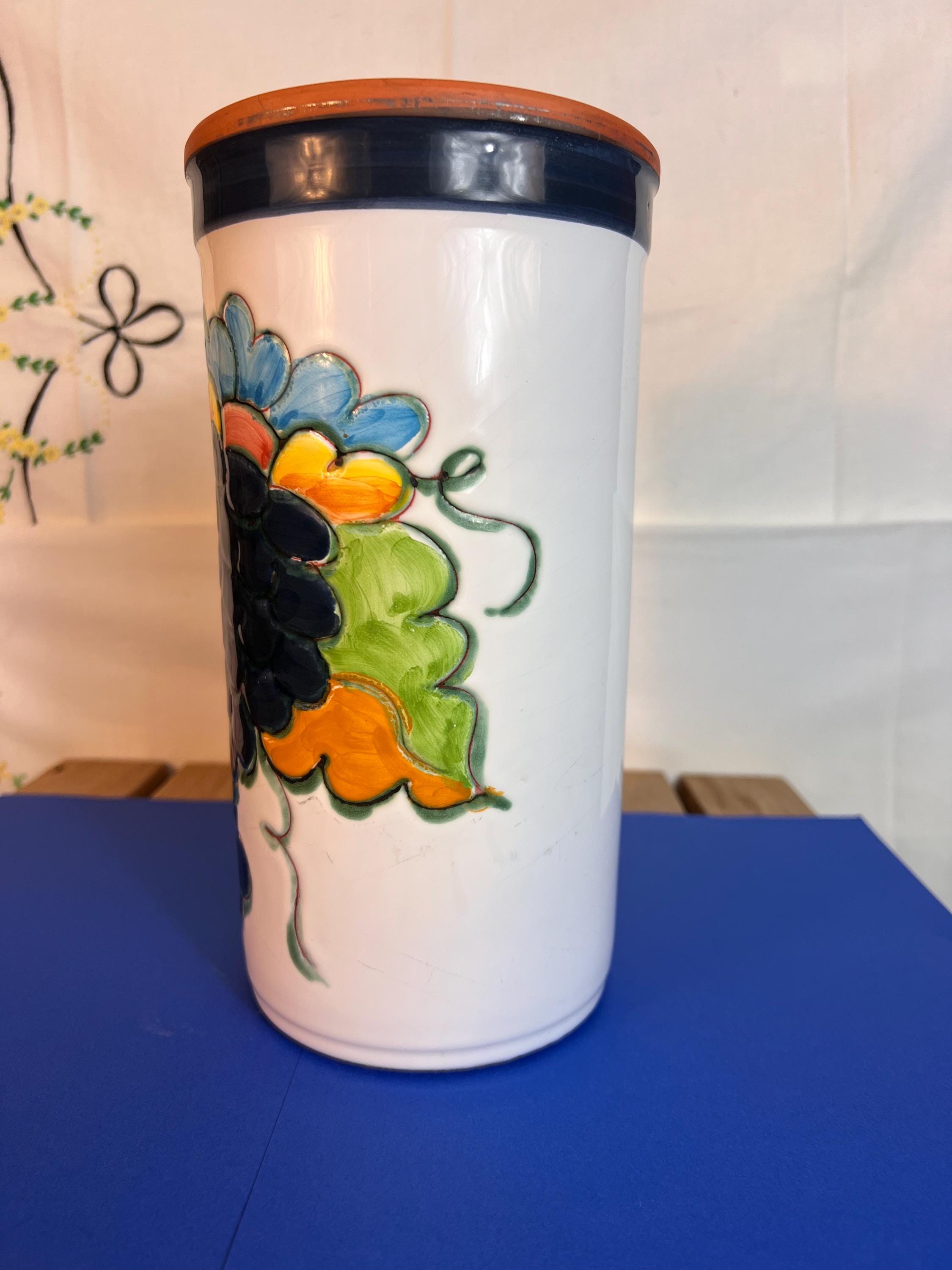 Himark Celina Signed Ceramic Vase/wine Cooler~ Made in Portugal