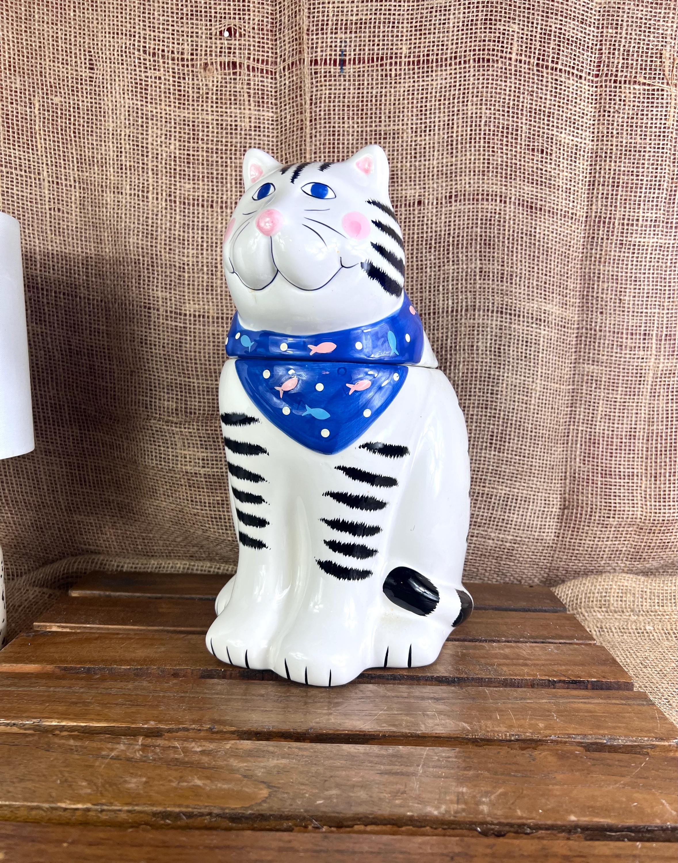 Vintage Coco Dowley Cat Cookie Jar, 1980s Farmhouse Decor - Etsy
