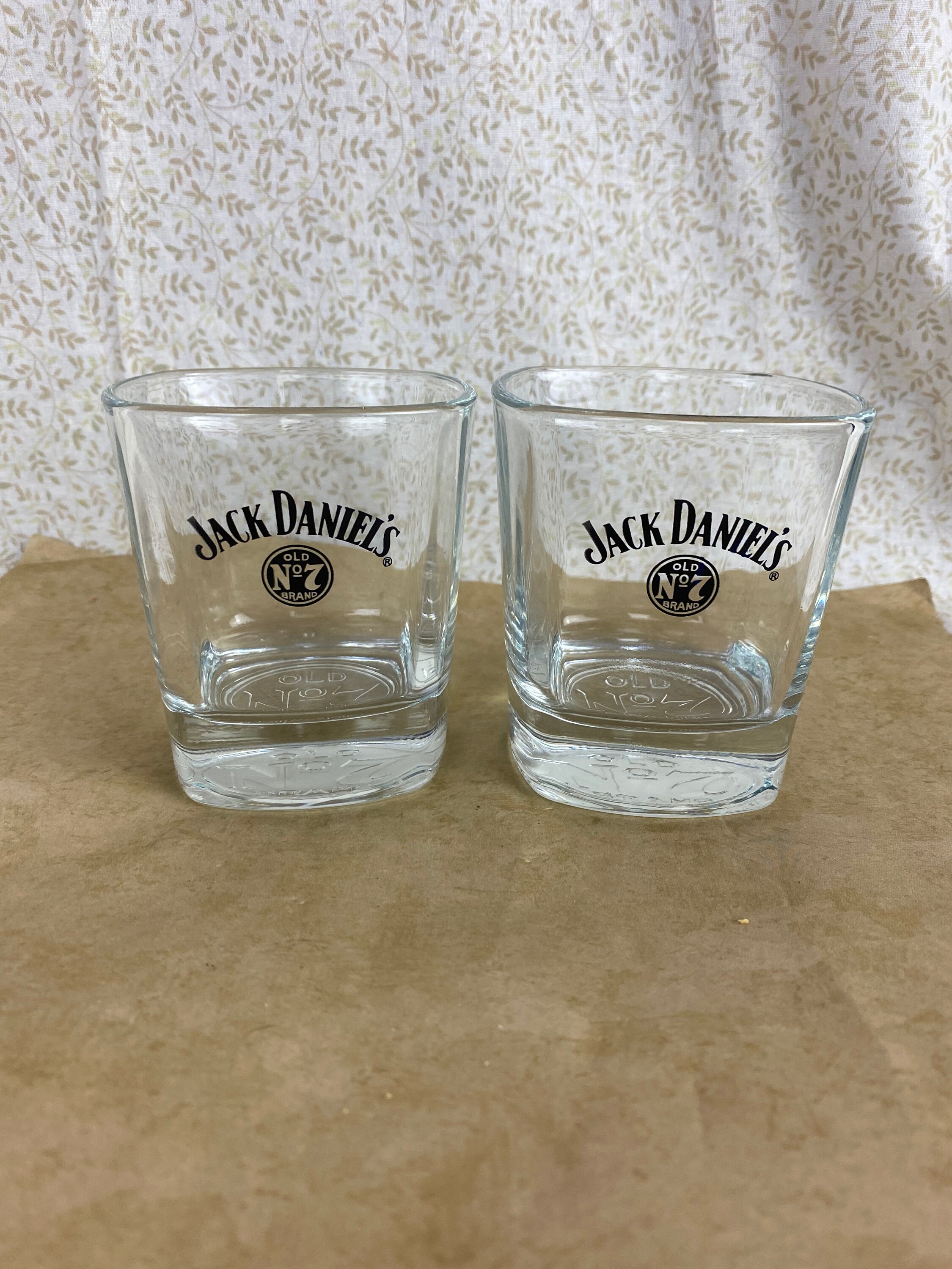 7 Highball Glasses Tennessee Whiskey Silver Rim Tumblers 5 Jack Daniels Old No 