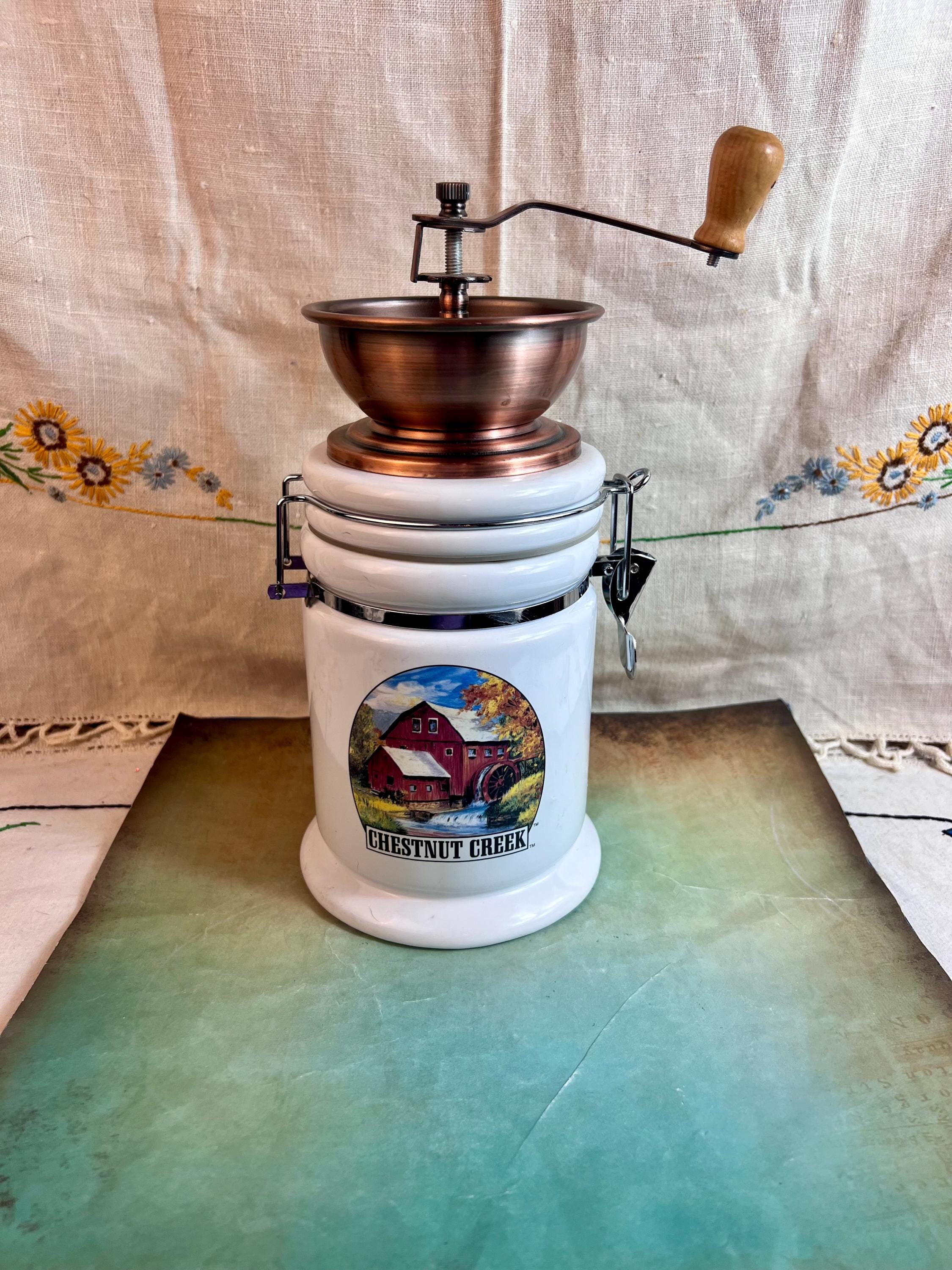 Chestnut Creek Coffee Copper Hand Grinder With Ceramic Canister
