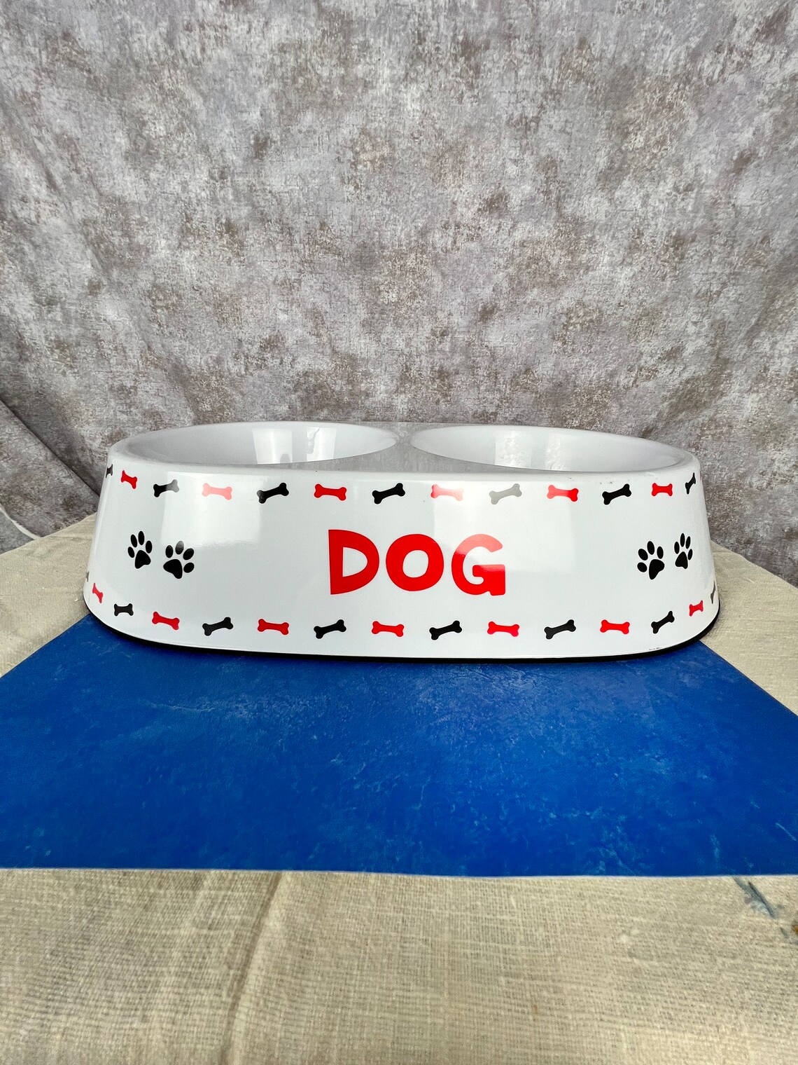 Top Paw DOG Double Diner Dog Bowl 60 FL Oz melamine Etsy