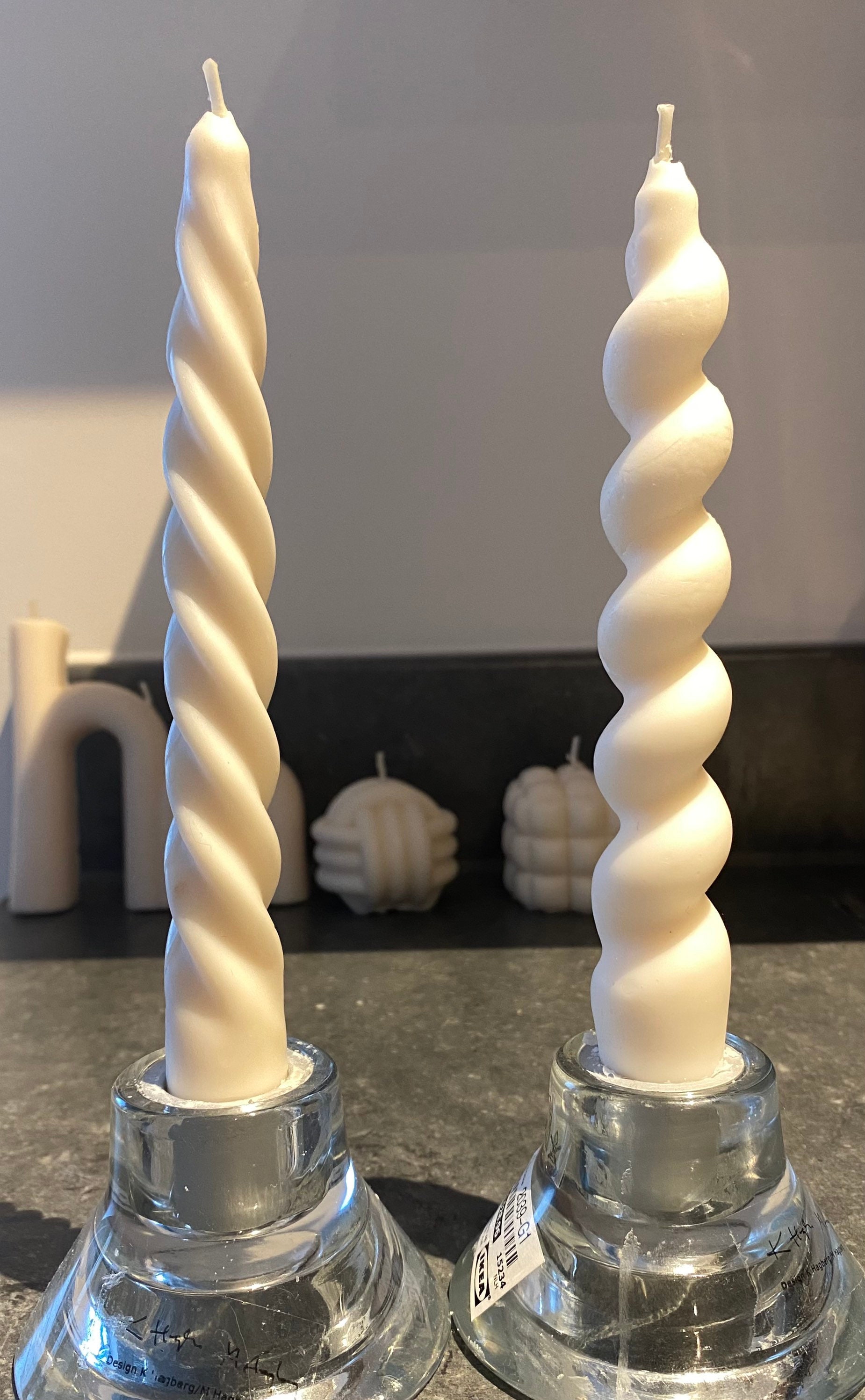 Handmade twisted long candle 100 soy New scents available Etsy