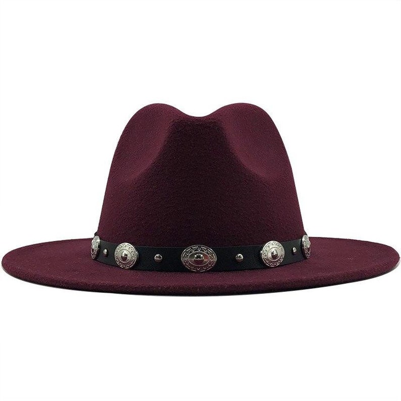 British Fedora Hat Men Women Fashion Jazz Hat Fedoras Chapeau Church hat High Quality Wool Felt Trilby Fedora Hat With Leather Band