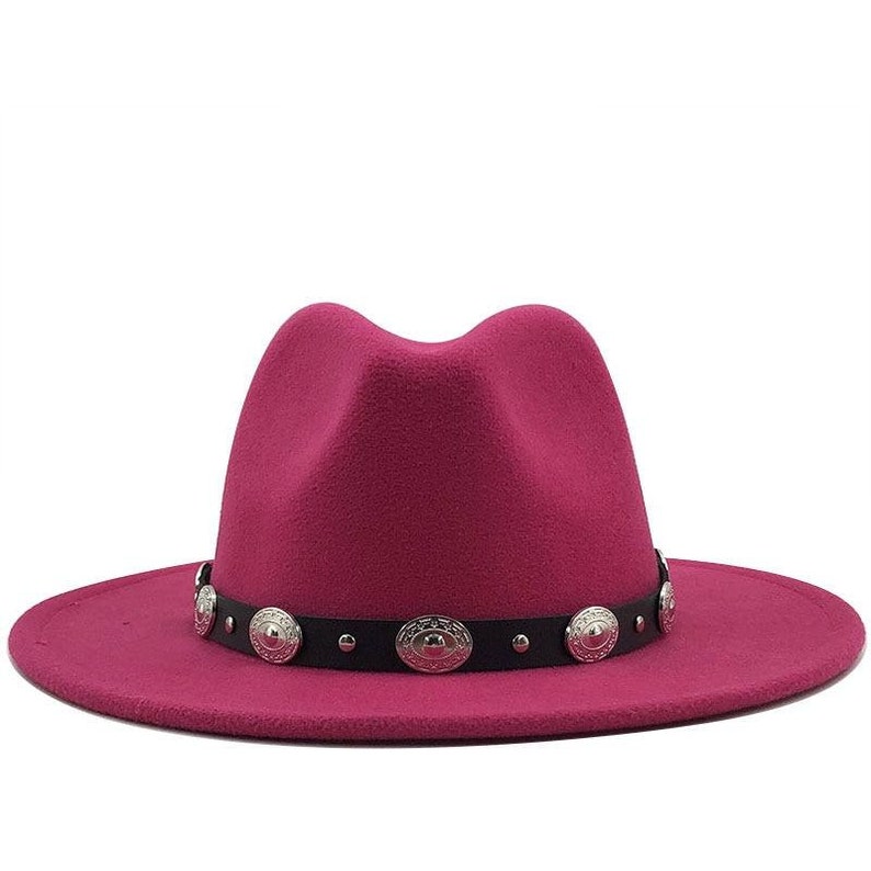 British Fedora Hat Men Women Fashion Jazz Hat Fedoras Chapeau Church hat High Quality Wool Felt Trilby Fedora Hat With Leather Band