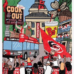 Carolina Hurricanes Stanley Cup Raleigh NC Parad 2026 Konsttryck - Canes minnespresent till fan bild 2