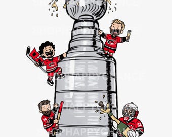 Carolina Hurricanes Climbing Stanley Cup T-shirt | Raleigh NC Canes 2026 Champion Tee