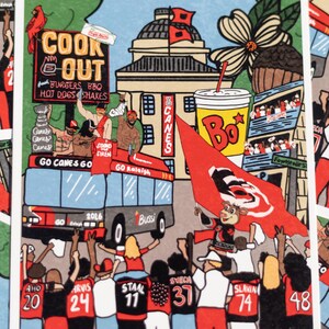 Carolina Hurricanes Stanley Cup Raleigh NC Parad 2026 Konsttryck - Canes minnespresent till fan bild 1