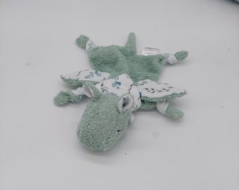 Little dragon mint/ jersey eucalyptus/ comforter/ cuddly toy