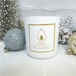 Organic Winter Wonderland beeswax candle