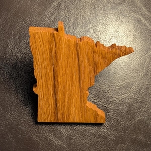 Minnesota Magnet in Solid Old Barnwood