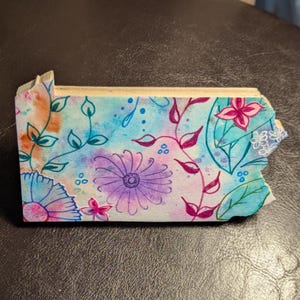 Pennsylvania Magnet in Solid Hardwood, Decoupaged in Original Art