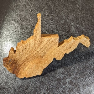 West Virginia Magnet in Solid Oak