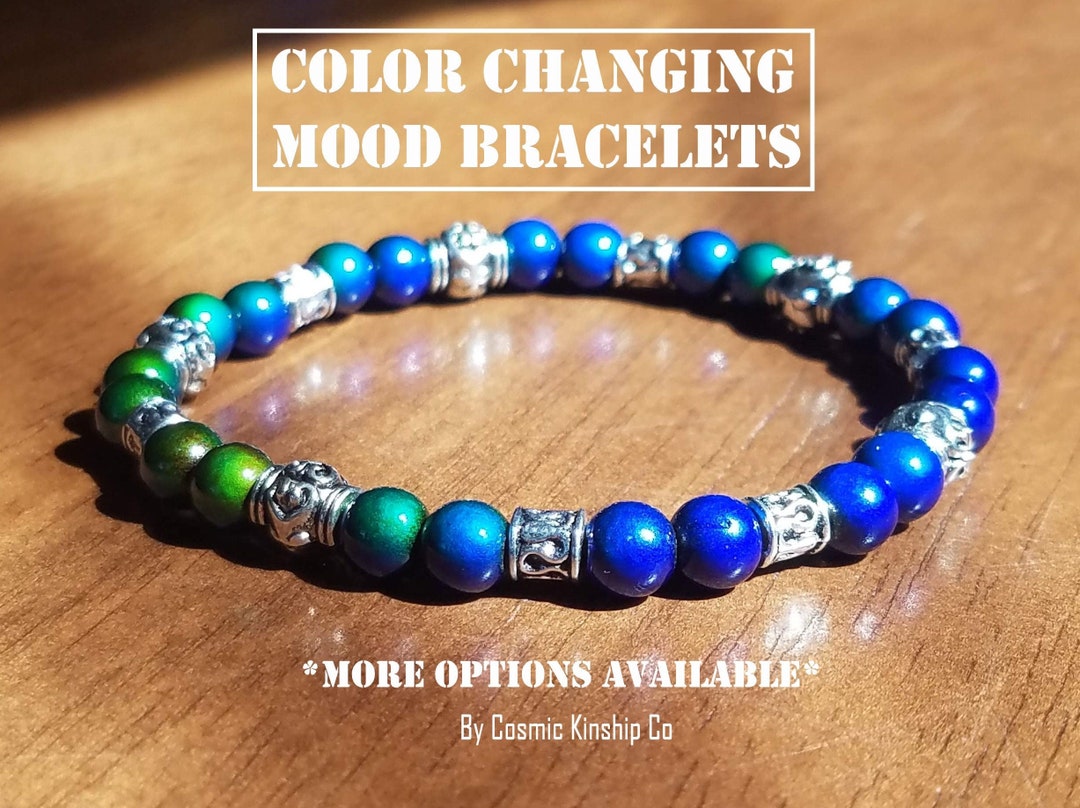 Mood Bracelet, Mood Bead Bracelet, Mood Jewelry, Calming Bracelet