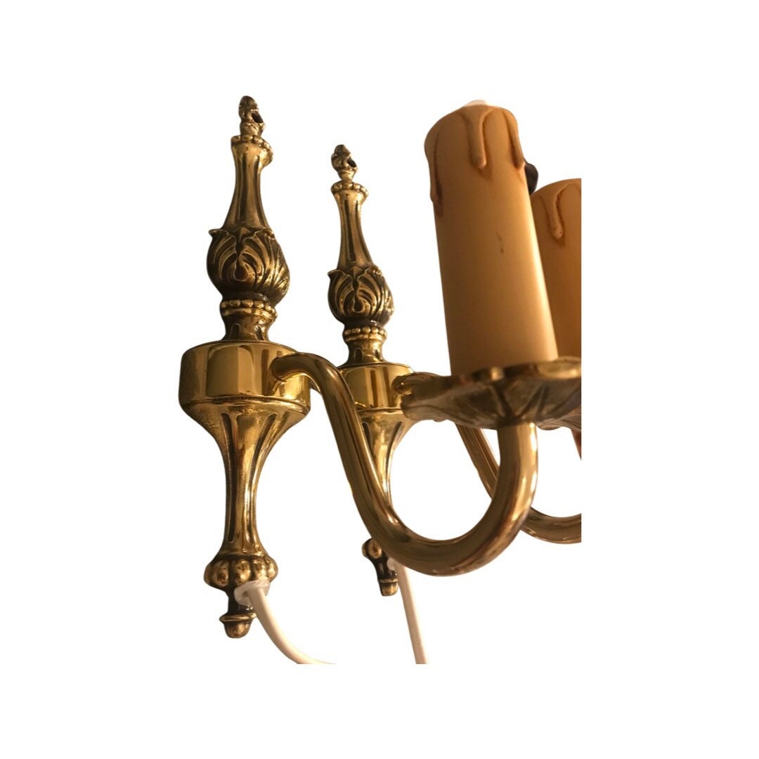 Swedish Brass Wall Sconces Candle Sconce Wall Hanging Lamps Brass Wall