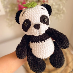 Amigurumi pattern, Mini panda, Crochet panda, PDF, Crochet pattern Amigurumi crochet pattern panda pattern English PDF pattern image 6