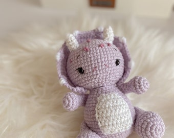 CROCHET PATTERN in English - Dinosaur - - Babies Collection - Amigurumi Toy - Instant PDF Download