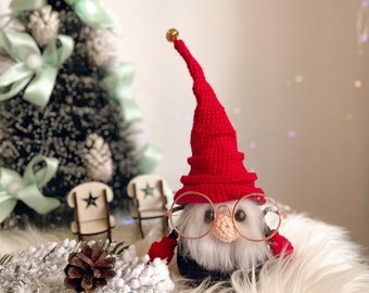 Haakpatroon kerstman kabouter, amigurumi voor de feestdagen (pdf-patroon)