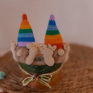 PDF Crochet Gnome Pattern,  Gnome crochet - Amigurumi Gnome Pattern-Crochet Christmas Gnome-Christmas Crochet