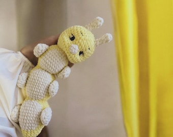Patrón de ganchillo de oruga gusano, amigurumi (patrón PDF)