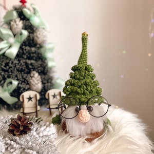 Crochet patterns Christmas tree gnome, Christmas Tree crochet gnome pattern, Amigurumi Christmas tree,