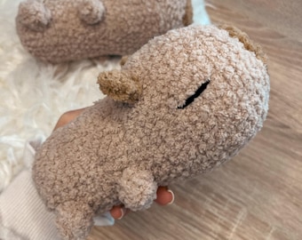 Virkmönster för amigurumi till kapybara: Nybörjarvänlig handledning (engelska och tyska)