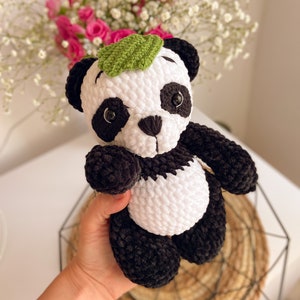 Amigurumi pattern, Mini panda, Crochet panda, PDF, Crochet pattern Amigurumi crochet pattern panda pattern English PDF pattern image 4