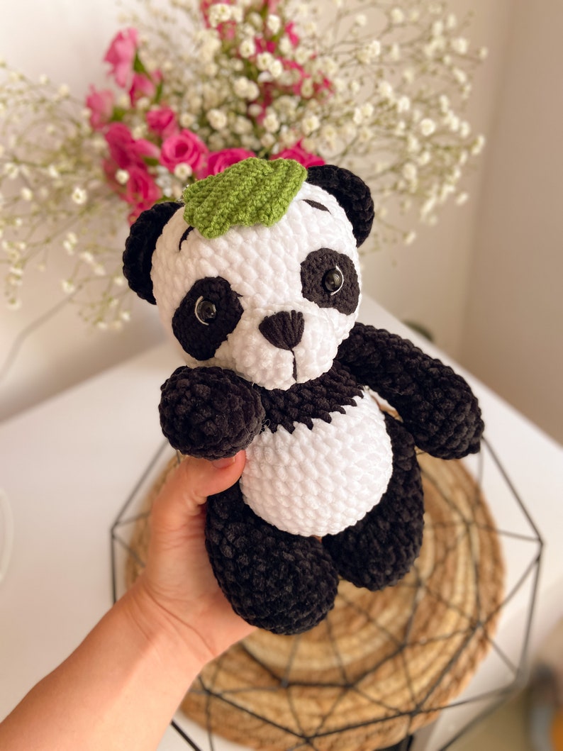 Amigurumi pattern, Mini panda, Crochet panda, PDF, Crochet pattern Amigurumi crochet pattern panda pattern English PDF pattern image 4