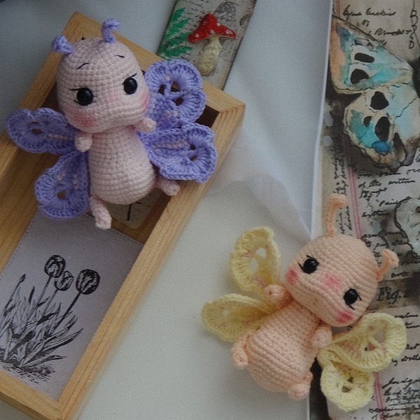 PATRON au crochet papillons, papillons au crochet, Patron papillons amigurumi au crochet PDF