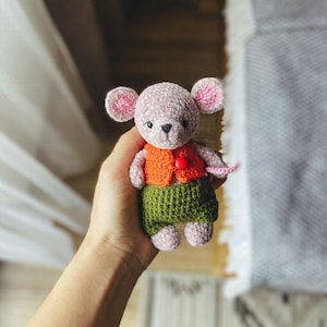 Crochet pattern Rat, crochet tutorial rat, white rat crochet, gift idea, Amigurumi rats pattern, rat crochet pattern, rat gift