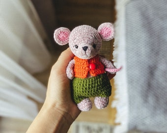 Amigurumi Rat Crochet Pattern, Plush Toy (PDF Pattern)