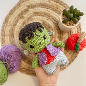 Patrón Halloween Monstruo Frankenstein Amigurumi Patrón crochet Halloween.monstruo crochet, patrón crochet amigurumi Frankenstein PDF