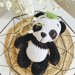 Amigurumi pattern, Mini panda, Crochet panda, PDF, Crochet pattern Amigurumi crochet pattern panda pattern English PDF pattern image 7