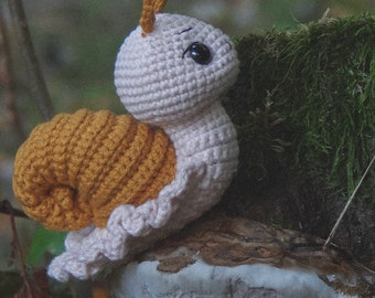 Pattern snail, Crochet snail pattern - amigurumi snail pattern - crocheted snail slug bug pattern - PDF crochet pattern