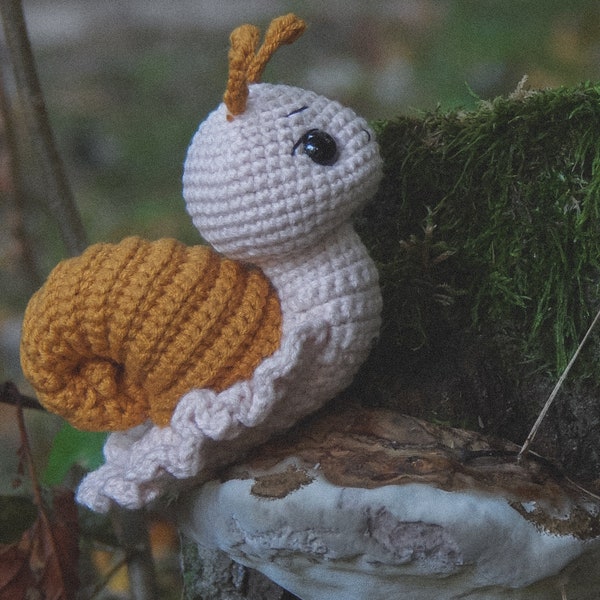 Modèle escargot, modèle escargot au crochet - modèle escargot amigurumi - modèle escargot limace crocheté - Modèle PDF crochet